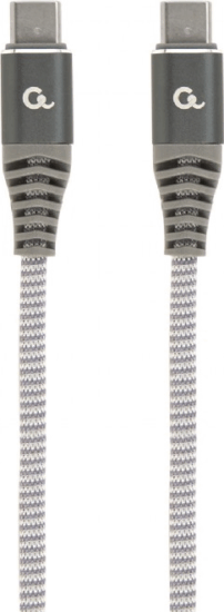 Cablexpert CC-USB2B-CMCM60-1.5M USB-C apa - USB-C apa 2.0 Adat és töltőkábel - Szürke (1.5m)
