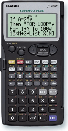 Casio FX 5800 P Tudományos Számológép