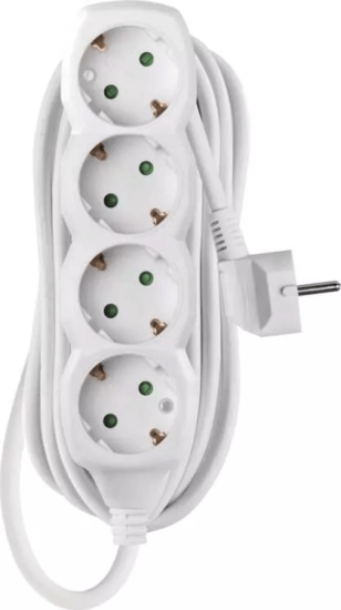 Emos 250V elosztó 4 aljzatos 5m - Fehér