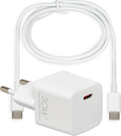 iBox ILUC38CW Super Si Fast Charger Hálózati USB-C töltő - Fehér (30W)