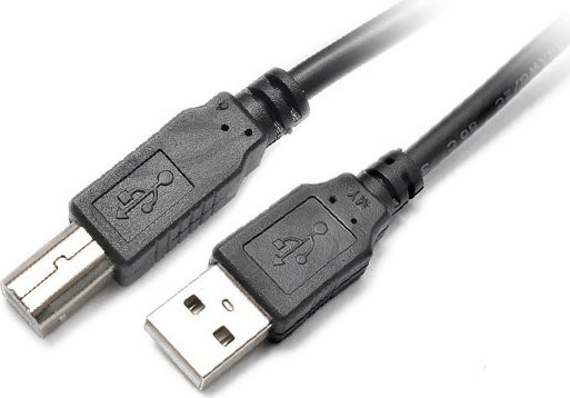 Iris CX-100 USB-A apa - USB-B apa 2.0 Nyomtató kábel - Fekete (1.8m)