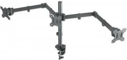 Manhattan 461658 13"-32" LCD TV/Monitor asztali tartó kar - Fekete (2 kijelző)