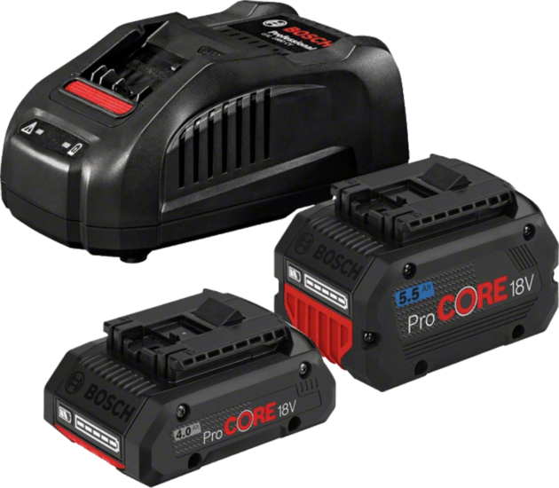Bosch 1600A0214A ProCORE 18V Akkumulátor 4000mAh + 18V Akkumulátor 5500mAh + GAL 1880 CV töltő