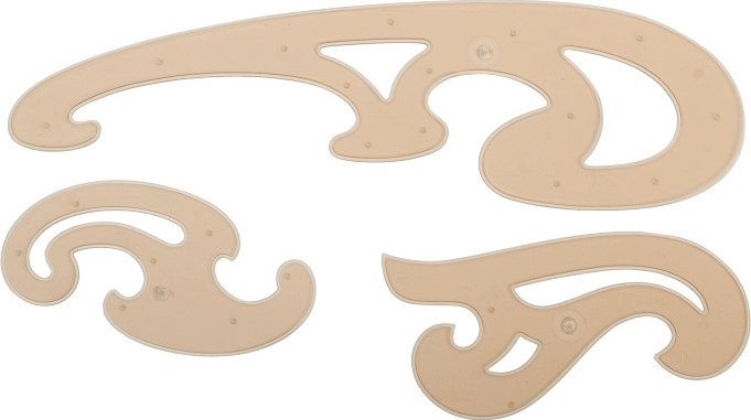 Koh-I-Noor 750058 Görbevonalzó készlet (3db)