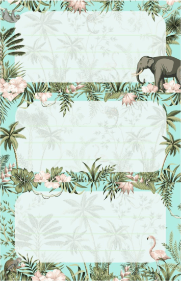 Herlitz Tropical 9db-os iskolai füzetcímke