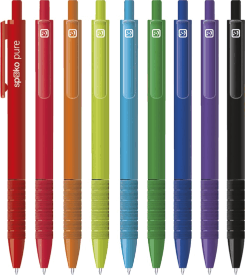 Spoko 118 Pure nyomógombos golyóstoll - Kék (Többfajta) Spoko 118 Pure nyomógombos golyóstoll - Kék (Többfajta)