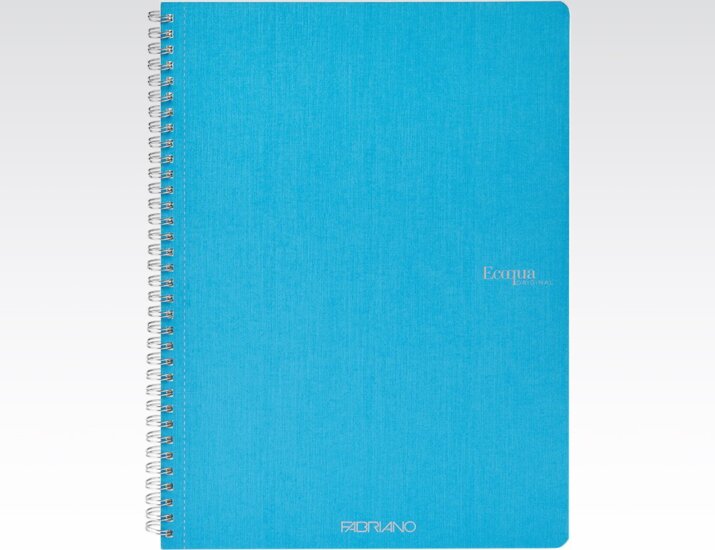 Fabriano Ecoqua 70 lapos A4 kockás spirálfüzet - Türkiz