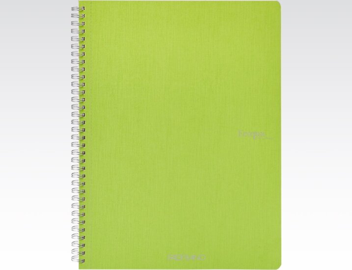 Fabriano Ecoqua 70 lapos A4 kockás spirálfüzet - Világoszöld