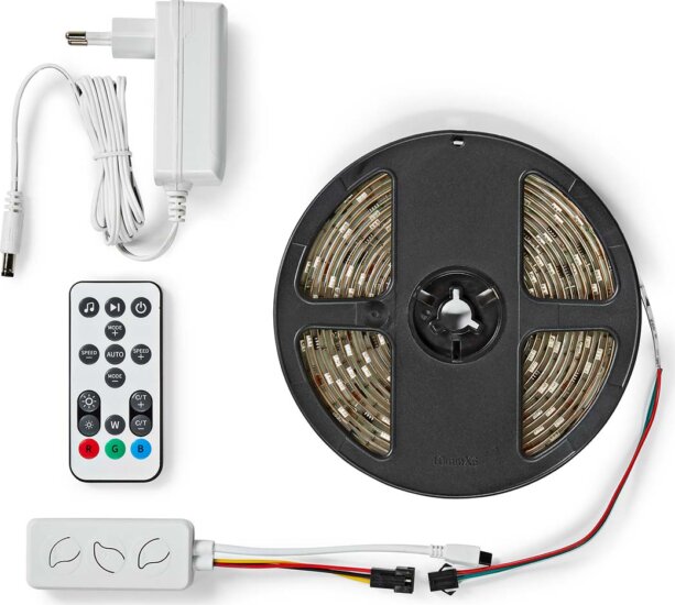 Nedis WIFILS51CRGB SmartLife Beltéri LED szalag 5m - RGB