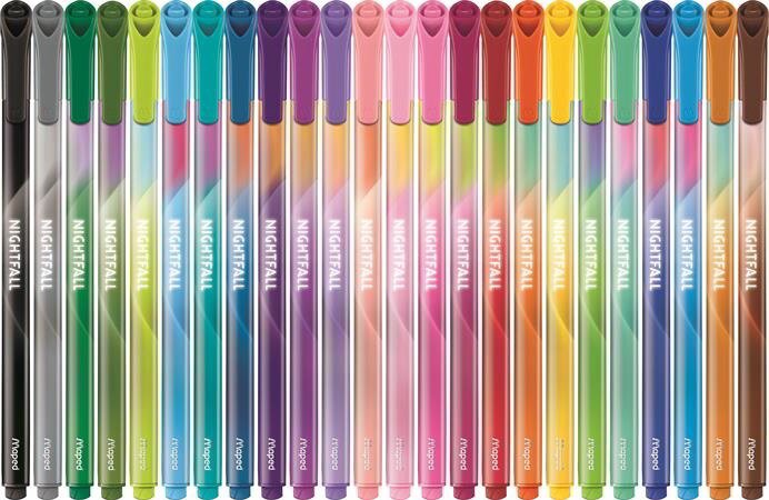 Maped Nightfall Filctoll készlet 2,5mm - Vegyes színek (24 db / csomag)