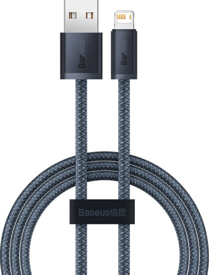 Baseus Dynamic Series USB-A apa 2.0 - Lightning apa iPhone töltőkábel - Szürke (2m)