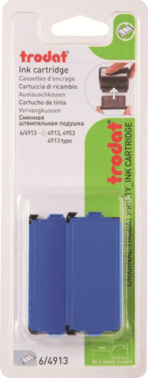 Trodat 6/4913 Bélyegzőfesték - Kék (2db/csomag)
