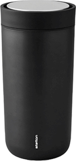 Stelton To Go Click Becher 200ml Termosz kulacs - Fekete metál Stelton To Go Click Becher 200ml Termosz kulacs - Fekete metál