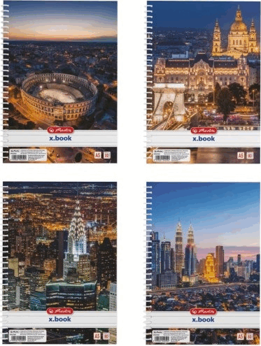 Herlitz City 80lapos A5 vonalas spirálfüzet - Többfajta Herlitz City 80lapos A5 vonalas spirálfüzet - Többfajta