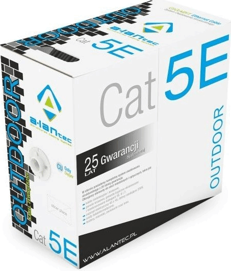 A-LANtec U/UTP CAT5e Installációs kábel 305m - Szürke