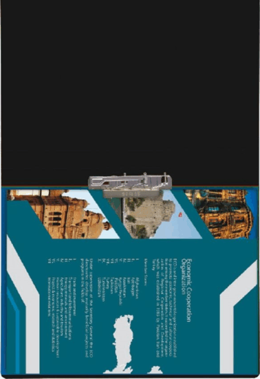 Plastweld PVC A3 villámzáras mappa - Fekete