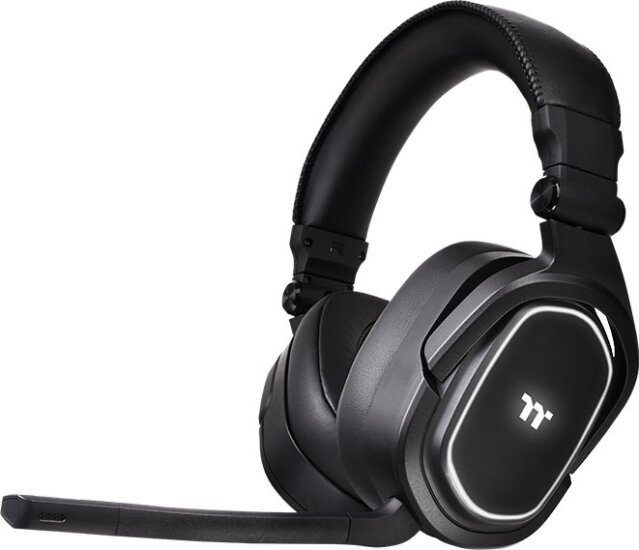 Thermaltake ARGENT H5 RGB 7.1 Surround Wireless Gaming Headset - Fekete Thermaltake ARGENT H5 RGB 7.1 Surround Wireless Gaming Headset - Fekete