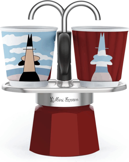 Bialetti Mini Express Magritte Kotyogós kávéfőző
