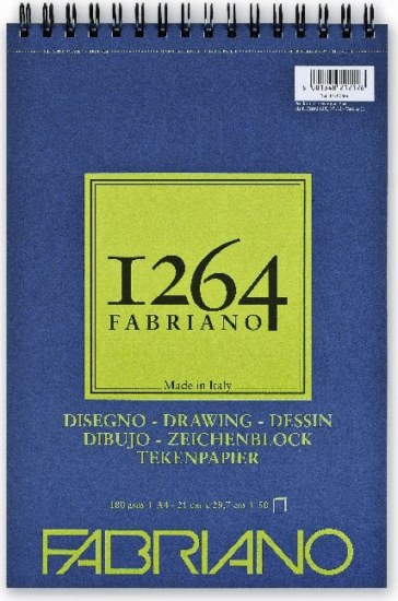 Fabriano 1264 Drawing 50lapos A4 spirálkötött rajztömb