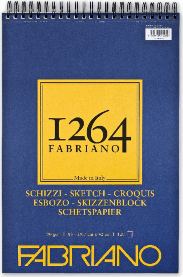 Fabriano 1264 Sketch 90g A3 120lapos spirálkötött rajz- és vázlattömb