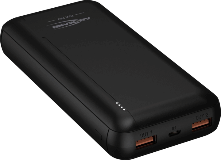 Ansmann PB320PD Powerbank 20000mAh 18W (3A / 5-12V) - Fekete Ansmann PB320PD Powerbank 20000mAh 18W (3A / 5-12V) - Fekete