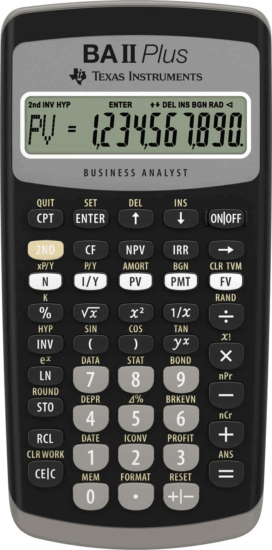 Texas Instruments BA II Plus Asztali számológép
