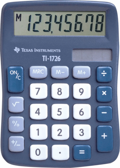 Texas Instruments TI 1726 Asztali számológép Texas Instruments TI 1726 Asztali számológép