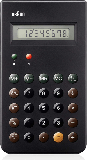 Braun BNE 001 BK Zsebszámológép Braun BNE 001 BK Zsebszámológép