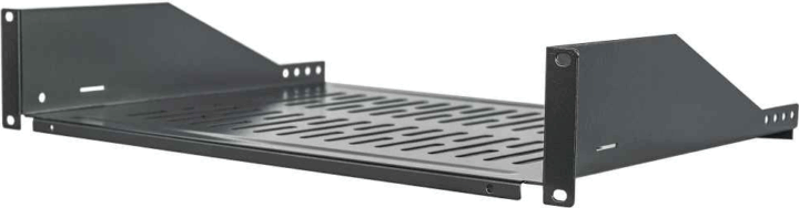 Manhattan 19" Rackszekrény polc 2U - Fekete Manhattan 19" Rackszekrény polc 2U - Fekete