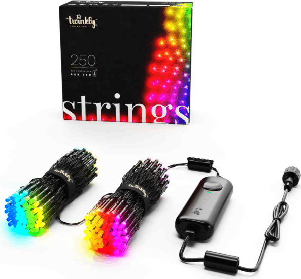 Twinkly TWS250STP RGB Beltéri okos LED karácsonyfa fényfüzér 20m - Színes