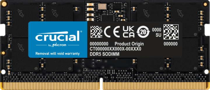 Crucial 16GB / 4800 DDR5 Notebook RAM