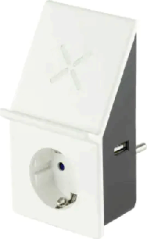 REV 0020870103 Hálózati USB-A / Vezeték nélküli töltő - Fehér (15.5W)