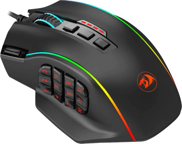 Redragon M901-K-2 USB Gaming Egér - Fekete