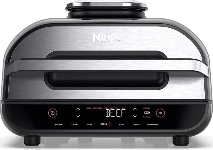 Ninja AG551 3,8L Airfryer Grill Forrólevegős fritőz - Fekete