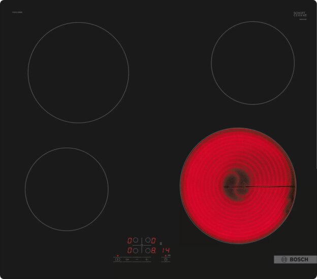 Bosch PKE611BB2E Kerámia főzőlap - Fekete