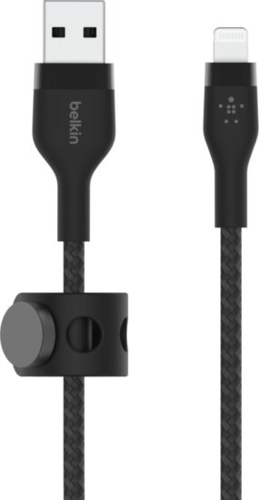Belkin Boost Charge Pro Flex USB-A apa 2.0 - Lightning apa iPhone töltőkábel - Fekete (2m) Belkin Boost Charge Pro Flex USB-A apa 2.0 - Lightning apa iPhone töltőkábel - Fekete (2m)