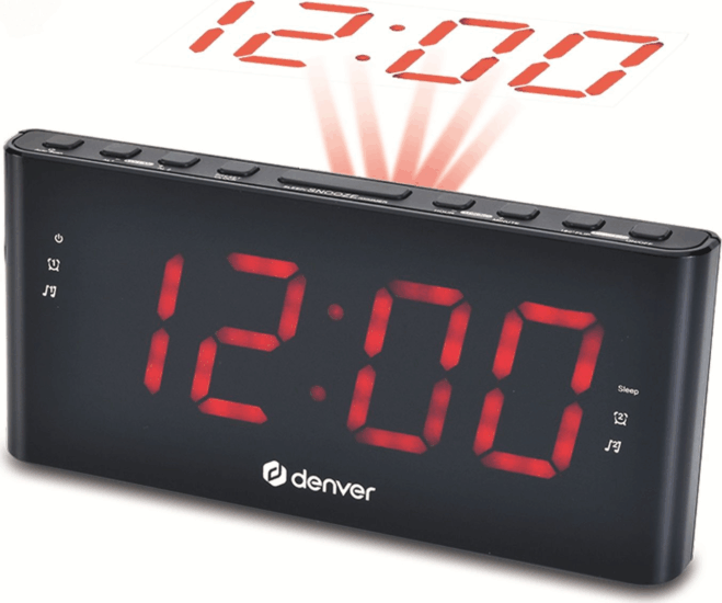 Denver CPR-710 Ébresztőóra kivetítővel - Fekete Denver CPR-710 Ébresztőóra kivetítővel - Fekete