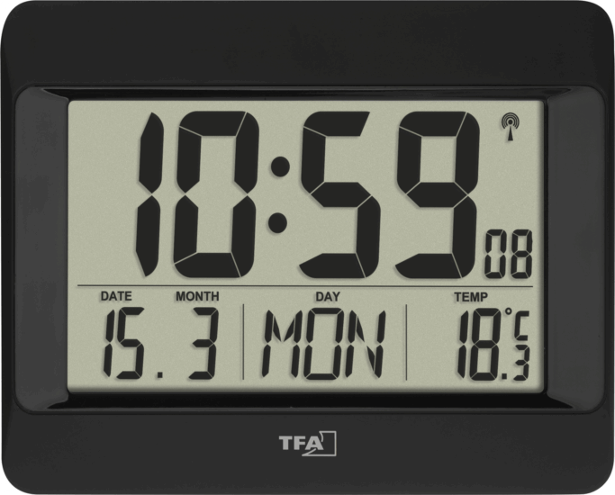 TFA 60.4519.01 Ébresztőóra - Fekete TFA 60.4519.01 Ébresztőóra - Fekete