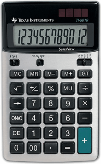 Texas Instruments TI 5018 SV Asztali számológép Texas Instruments TI 5018 SV Asztali számológép