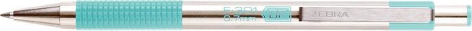 Zebra F-301 Nyomógombos golyóstoll - 0.24 mm/Kék (Zöld)