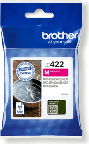 Brother LC422 Eredeti Tintapatron Magenta