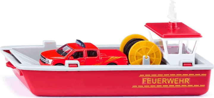 Siku Tűzoltósági komp hajó + Ford F150 pickup (1:50) - Piros Siku Tűzoltósági komp hajó + Ford F150 pickup (1:50) - Piros