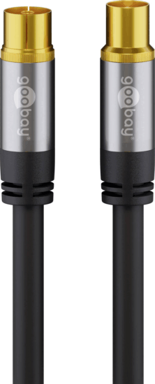 Goobay 70389 Koax antenna kábel 10m - Fekete