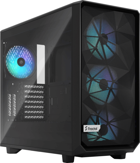 Fractal Design Meshify 2 RGB Számítógépház - Fekete Fractal Design Meshify 2 RGB Számítógépház - Fekete