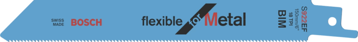 Bosch S 922 EF Flexible for Metal Szablyafűrészlap 150mm (2 db)