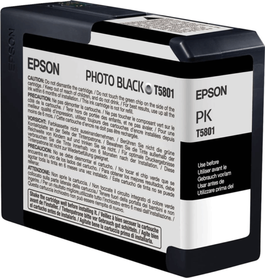 Epson T5801 Eredeti Tintapatron Fotó Fekete