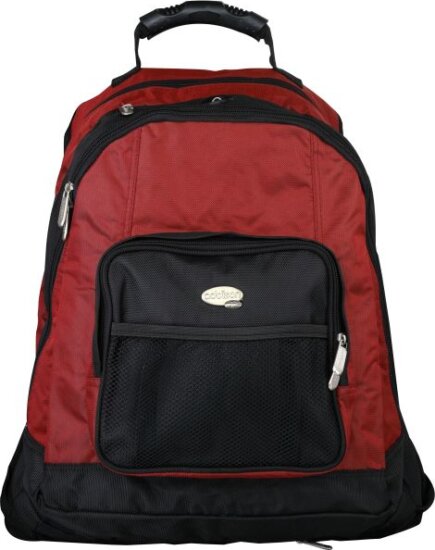 Addison 311015 15.6" Notebook hátizsák - Fekete/Bordó