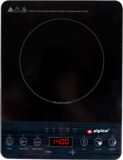 Alpina Indukciós főzőlap - Fekete Alpina Indukciós főzőlap - Fekete