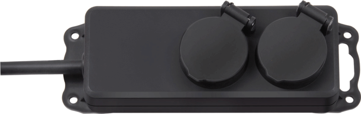 Brennenstuhl 230V Kültéri elosztó 2 aljzatos 2m - Fekete