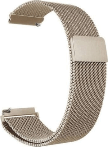 Mybandz Univerzális Milánói Fém szíj 22mm - Pezsgőarany